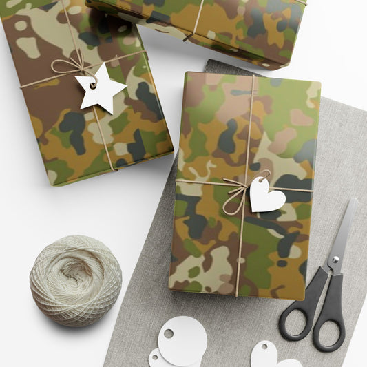 Camouflage Gift Wrap Paper – Military Camo Wrapping Sheets for Outdoorsmen, Hunters & Veteran Gifts
